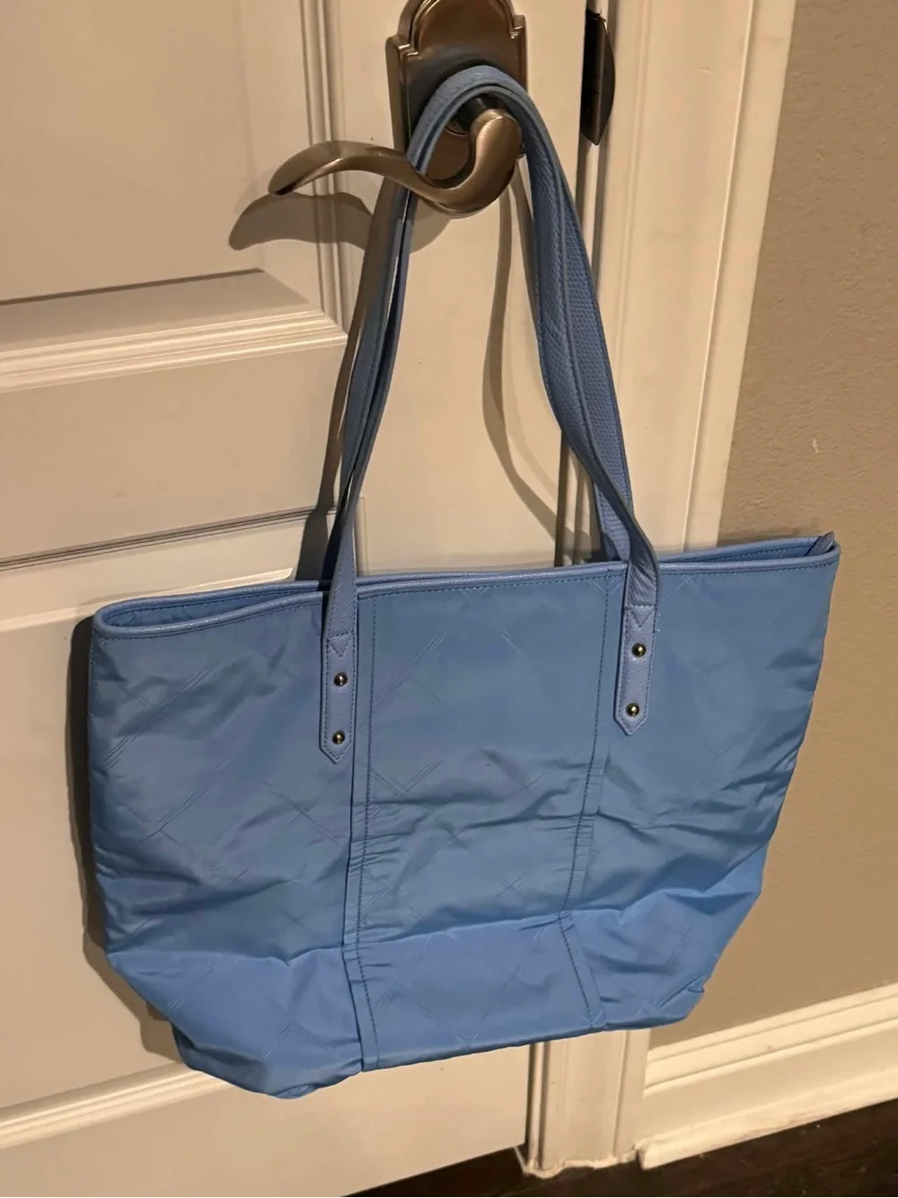 Vera Bradley Powder Blue Quilted Large Tote excellent condition